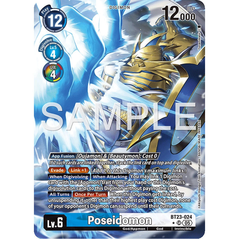 DCG [BT23-024 SR] Poseidomon (Alternate Art)