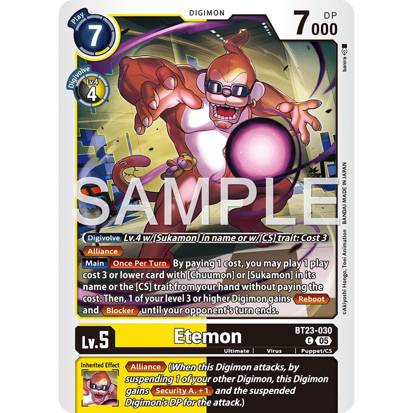 DCG [BT23-030 C] Etemon