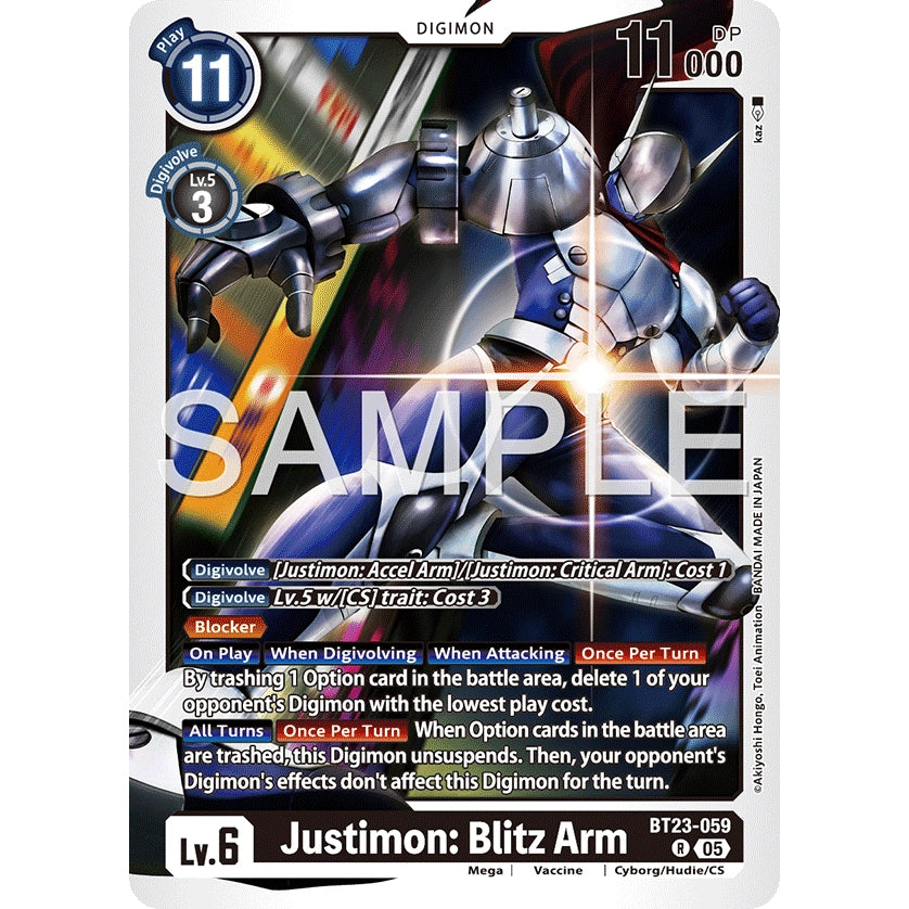 DCG [BT23-059 R] Justimon: Blitz Arm