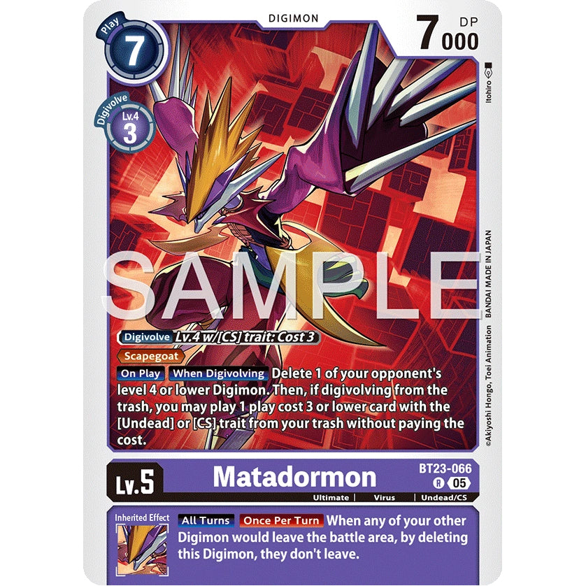 DCG [BT23-066 R] Matadormon