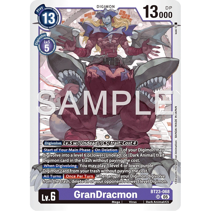 DCG [BT23-068 SR] GranDracmon