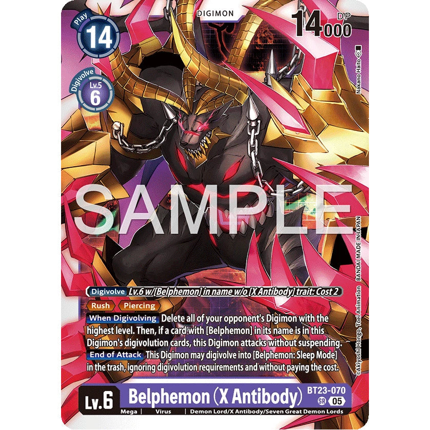 DCG [BT23-070 SR] Belphemon (X Antibody)