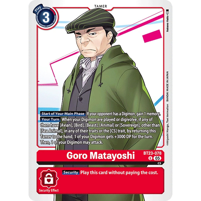 DCG [BT23-078 U] Goro Matayoshi