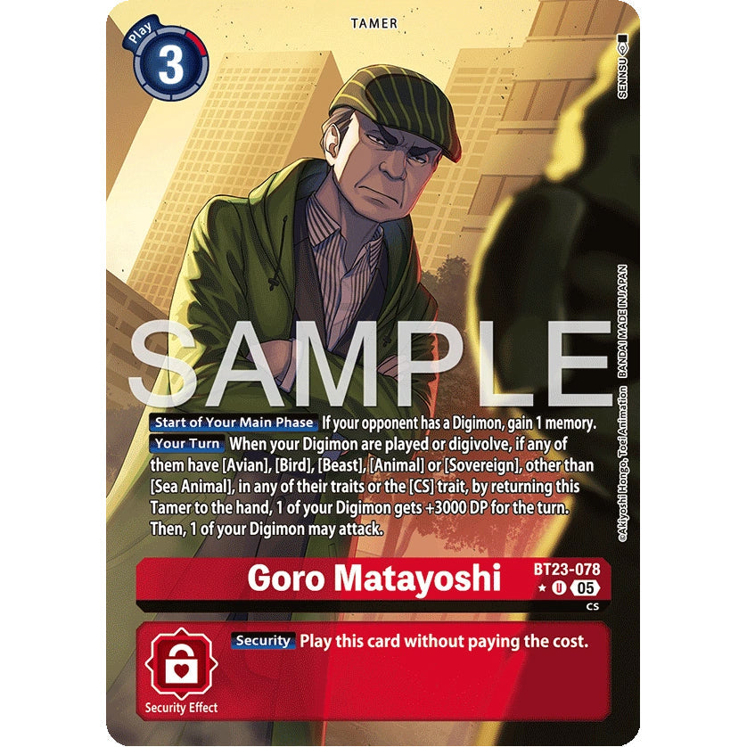 DCG [BT23-078 U] Goro Matayoshi (Alternate Art)