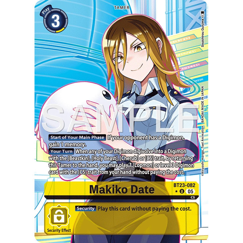 DCG [BT23-082 U] Makiko Date (Alternate Art)