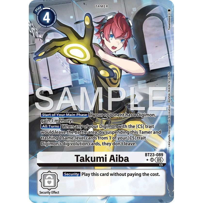 DCG [BT23-089] Takumi Aiba (Alternate Art)