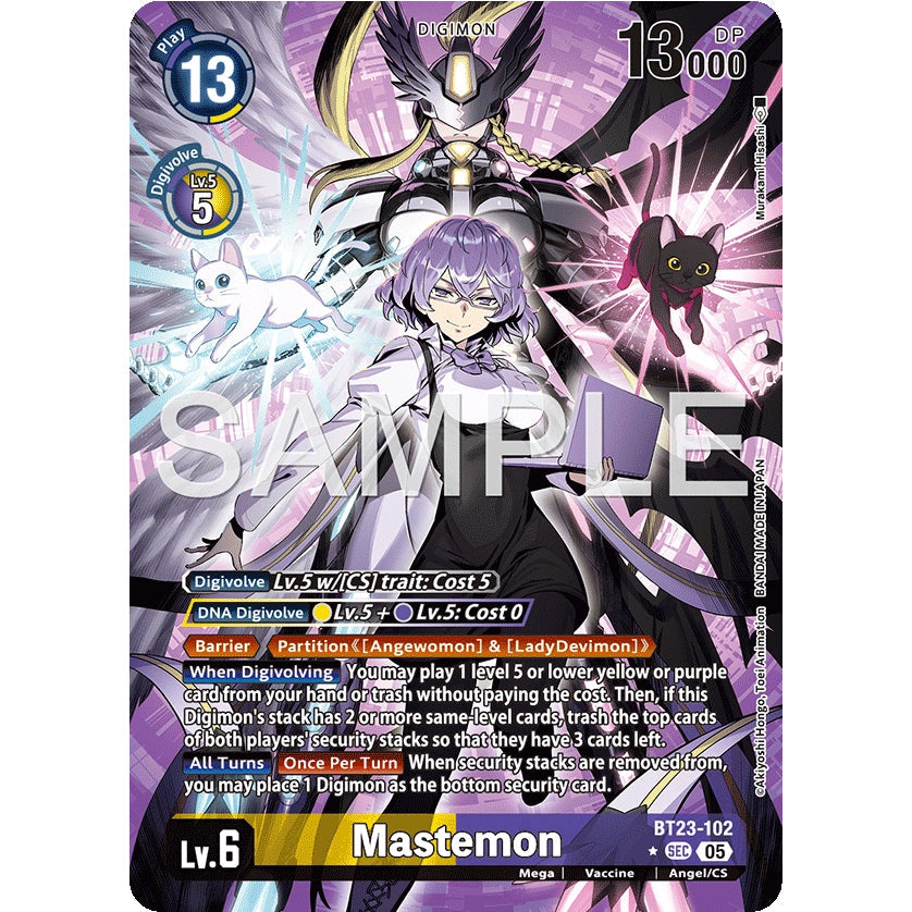 DCG [BT23-102 SEC] Mastemon (Alternate Art)