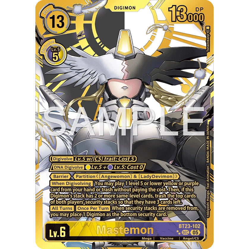 DCG [BT23-102 SEC] Mastemon (Rare Pull)