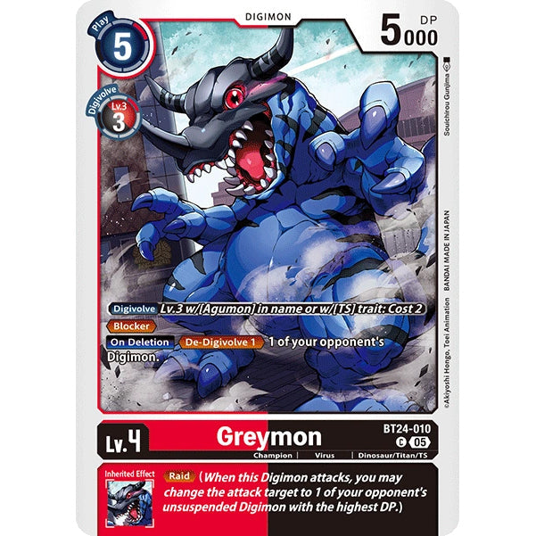 DCG [BT24-010 C] Greymon