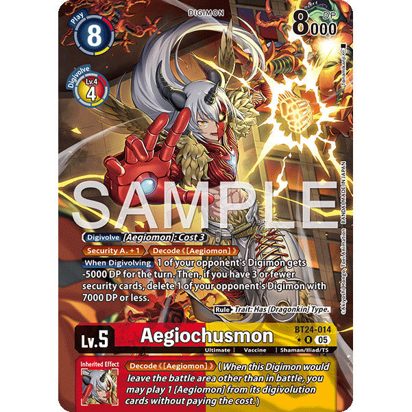 DCG [BT24-014 R] Aegiochusmon (Alternate Art)