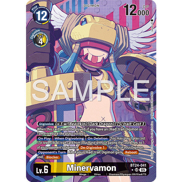DCG [BT24-041 SR] Minervamon (Alternate Art)