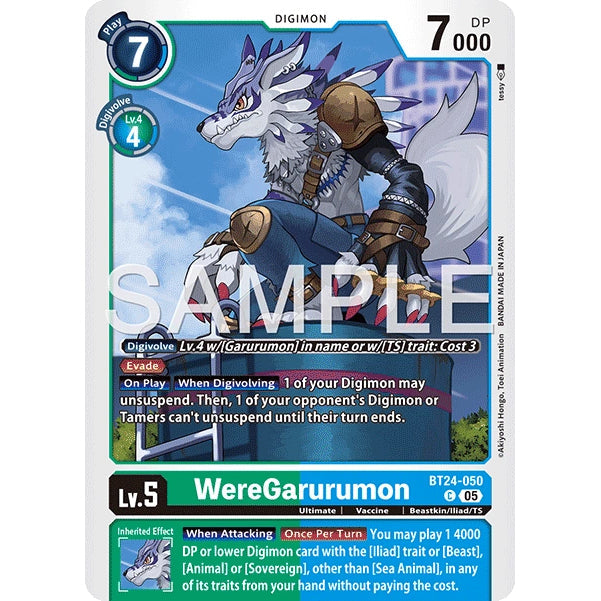DCG [BT24-050 C] WereGarurumon