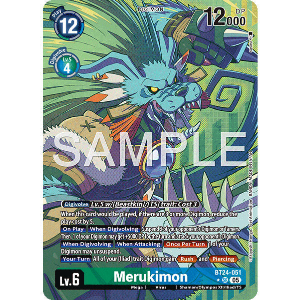 DCG [BT24-051 SR] Merukimon (Alternate Art)
