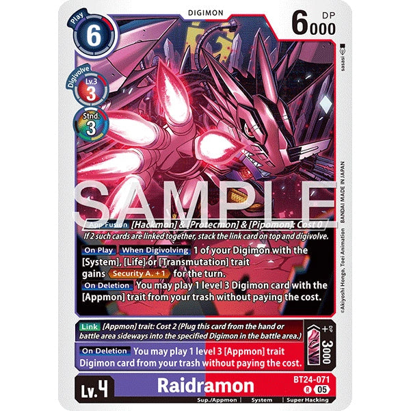 DCG [BT24-071 R] Raidramon