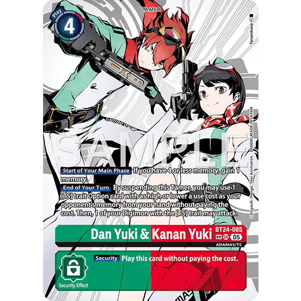 DCG [BT24-085 SR] Dan Yuki & Kanan Yuki (Alternate Art) (SP)