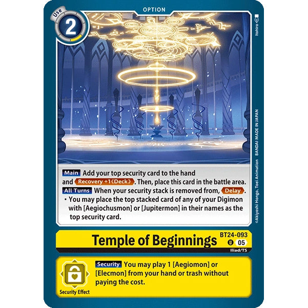 DCG [BT24-093 U] Temple of Beginnings