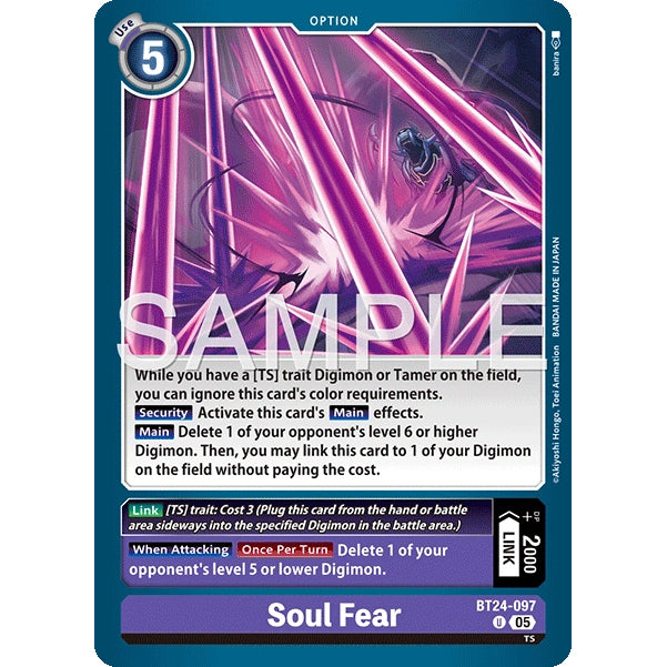 DCG [BT24-097 U] Soul Fear