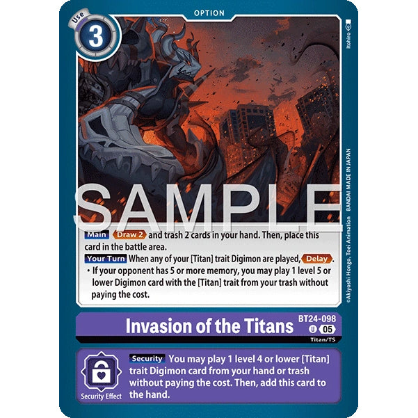 DCG [BT24-098 U] Invasion of the Titans