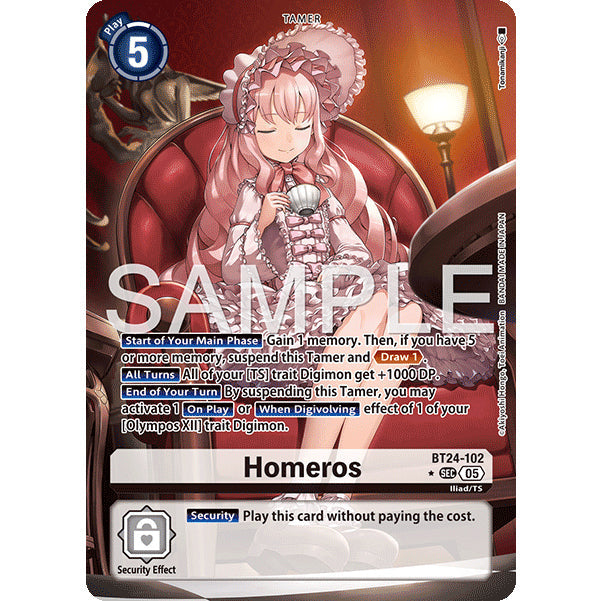 DCG [BT24-102 SEC] Homeros (Alternate Art)