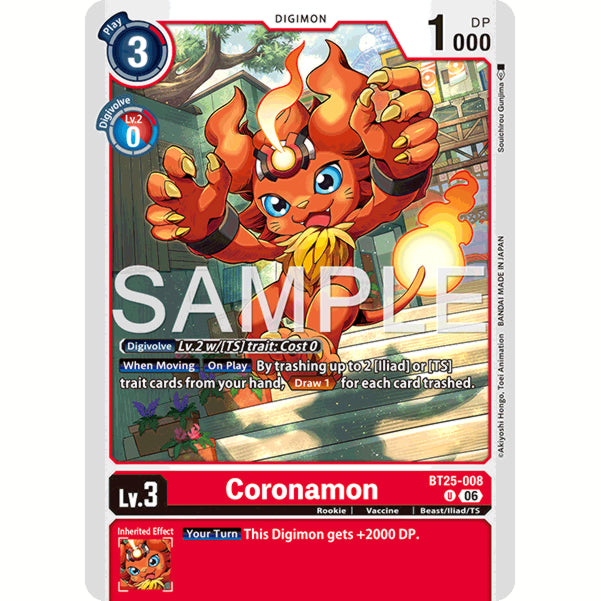 DCG [BT25-008 U] Coronamon