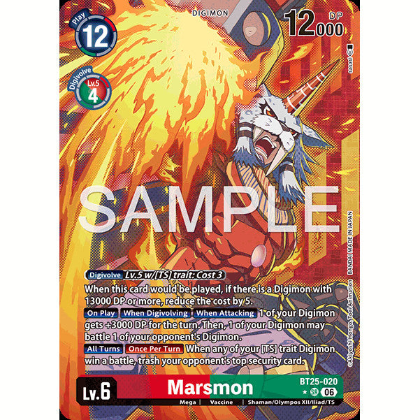 DCG [BT25-020 SR] Marsmon (Alternate Art)