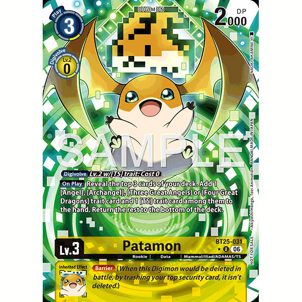 DCG [BT25-031 U] Patamon (Full Art)