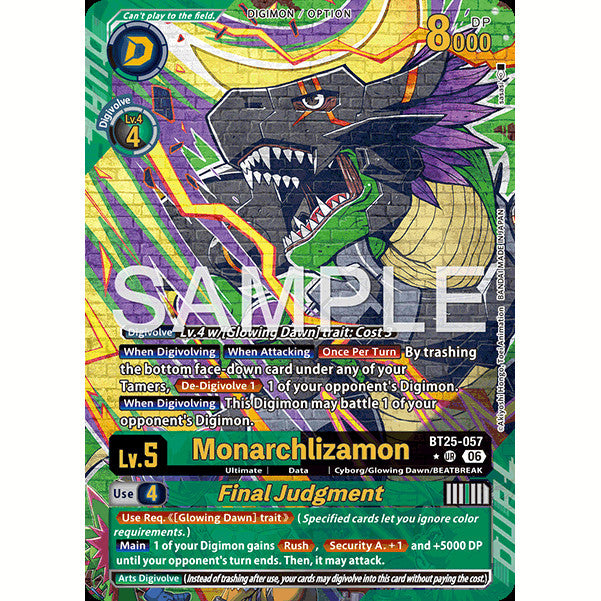 DCG [BT25-057 UR] Monarchlizamon // Final Judgement (Alternate Art)