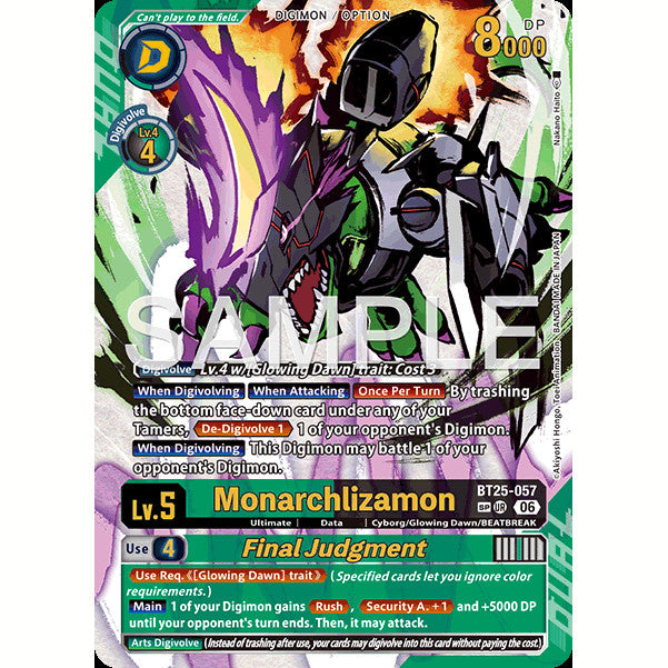 DCG [BT25-057 UR] Monarchlizamon // Final Judgement (SP)