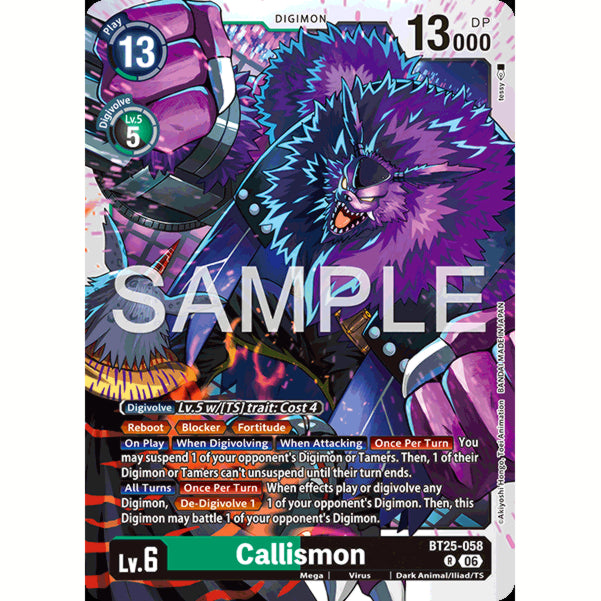 DCG [BT25-058 R] Callismon