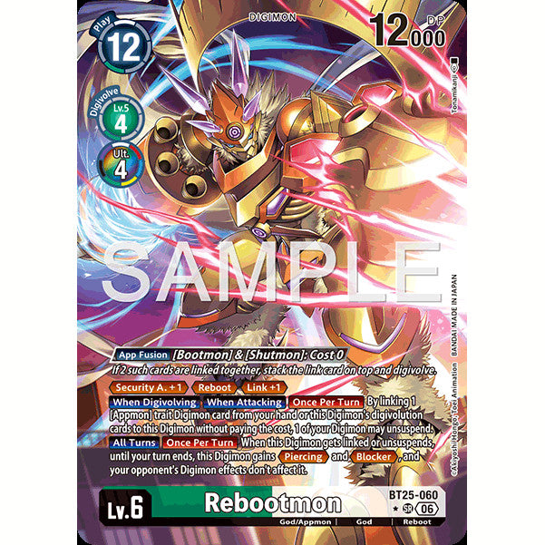 DCG [BT25-060 SR] Rebootmon (Alternate Art)
