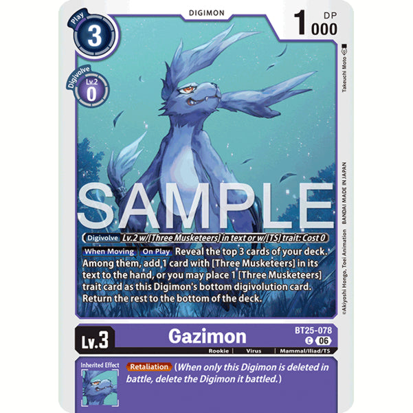 DCG [BT25-078 C] Gazimon