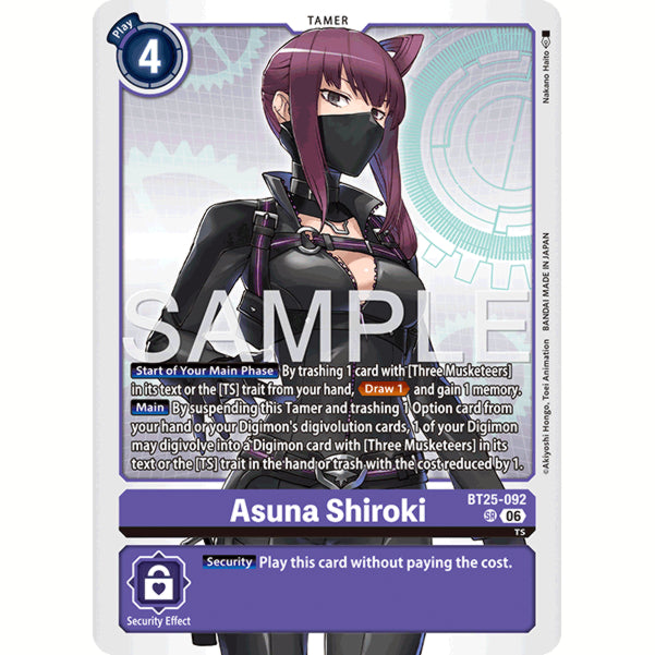 DCG [BT25-092 SR] Asuna Shiroki