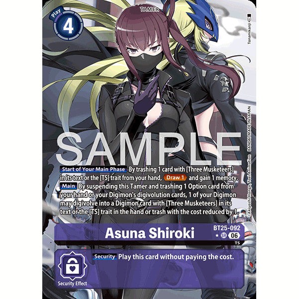DCG [BT25-092 SR] Asuna Shiroki (Alternate Art)