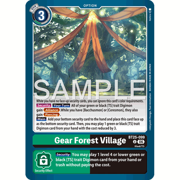 DCG [BT25-099 U] Gear Forest Village