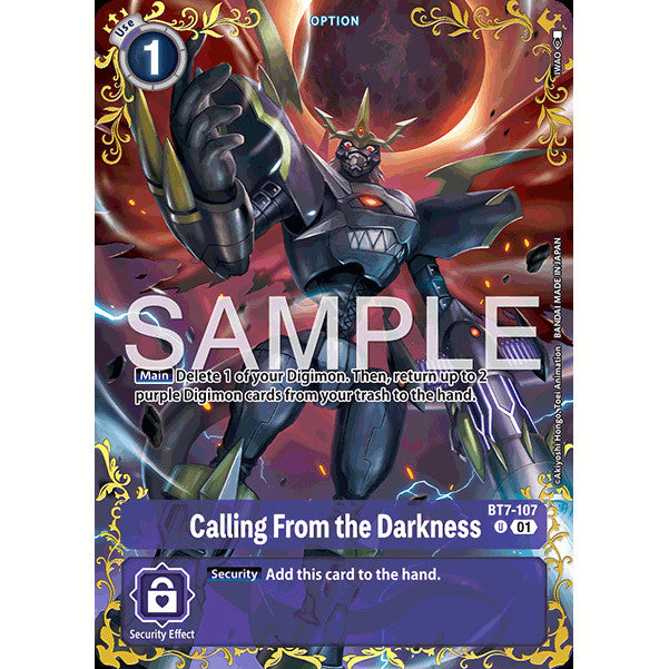 DCG [BT25-BT07-107 U] Calling From the Darkness (Alternate Art)