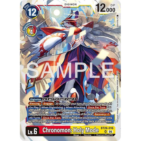 DCG [BT26-016 SR] Chronomon: Holy Mode