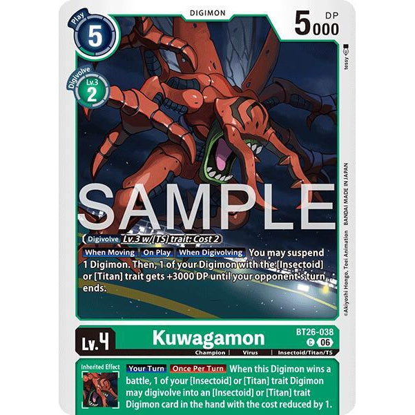 DCG [BT26-038 C] Kuwagamon
