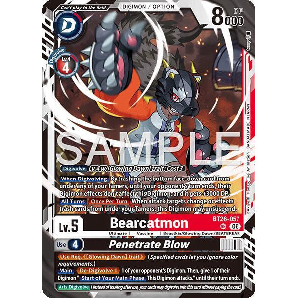 DCG [BT26-057 SR] Bearcatmon // Penetrate Blow