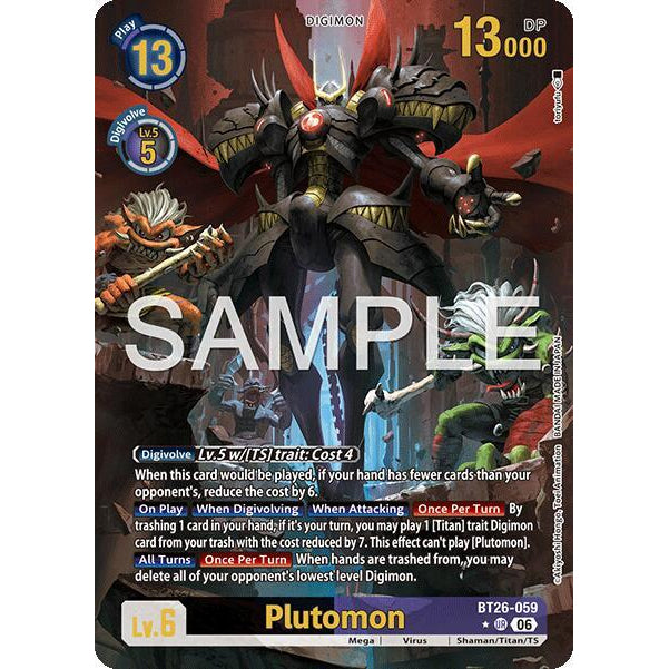 DCG [BT26-059 UR] Plutomon (Alternate Art)
