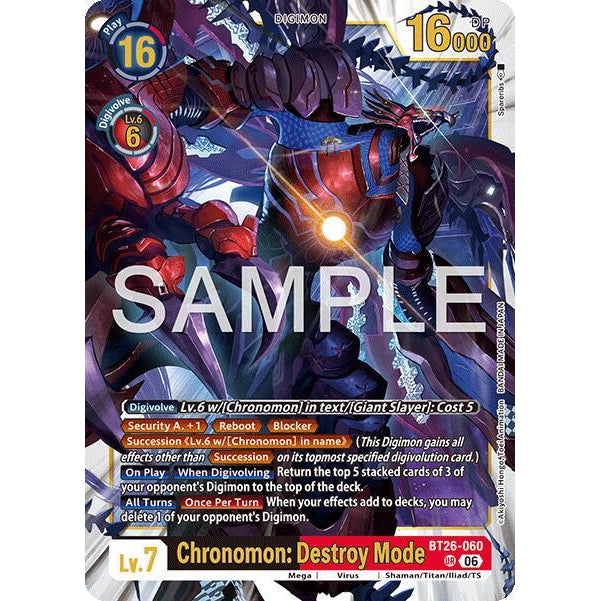 DCG [BT26-060 UR] Chronomon: Destroy Mode