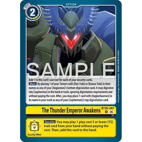 DCG [BT26-097 R] The Thunder Emperor Awakens