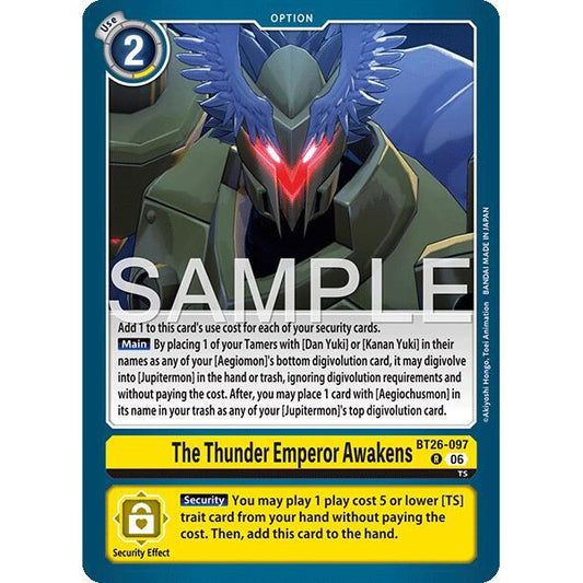 DCG [BT26-097 R] The Thunder Emperor Awakens