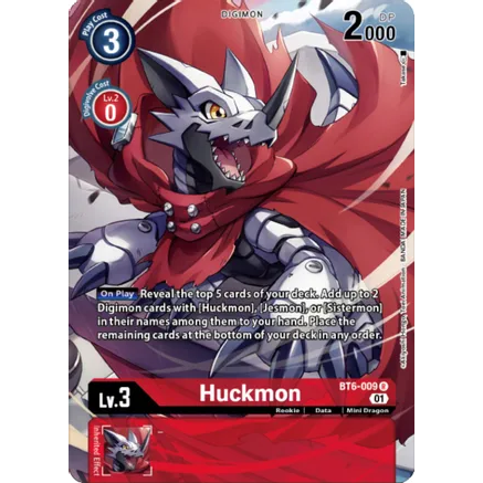 DCG [BT6-009 R] Huckmon (Royal Knights Card Set)