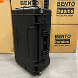 Bento Basics - Graded Latch PVC Water Resistance Case (5 Rows Black on Wheels)