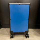 Bento Basics - Graded Latch Aluminum Case (4 Rows Blue on Wheels)