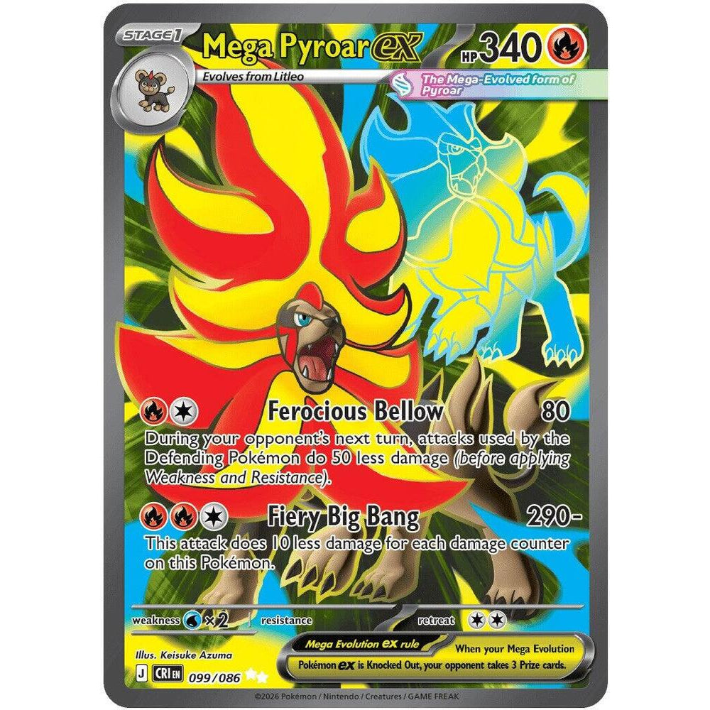PKM [ME04-CRI-099 UR] Mega Pyroar ex