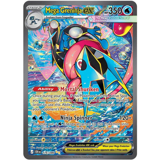 PKM [ME04-CRI-116 SIR] Mega Greninja ex