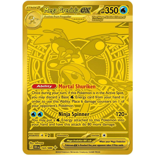PKM [ME04-CRI-122 MHR] Mega Greninja ex