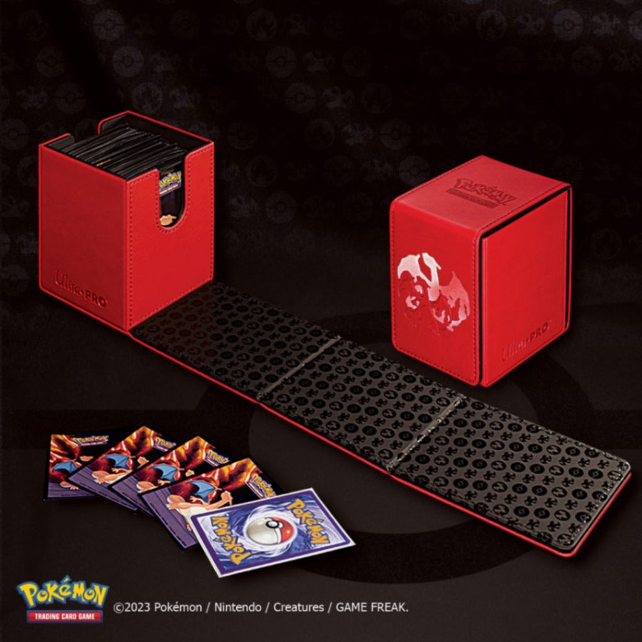 UlltraPro Elite Series: Charizard Alcove Flip Deck Box for Pokemon