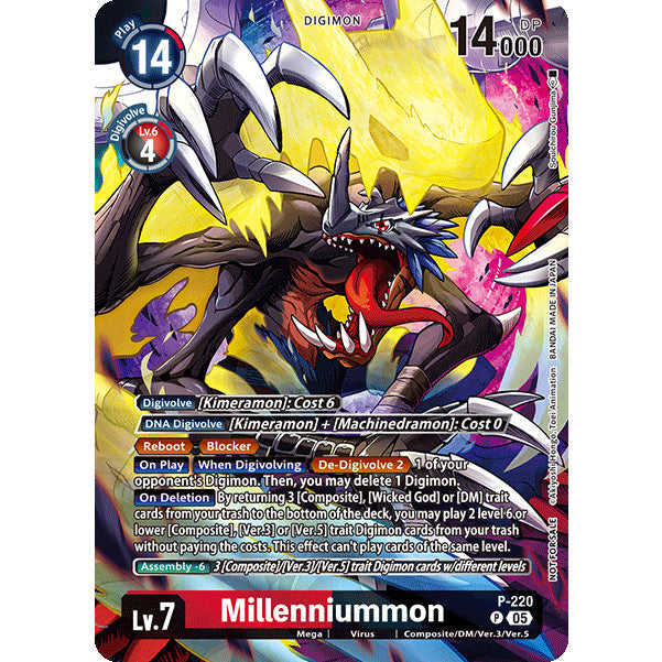 DCG [P-220] Millenniummon (BT24 Box Promo Pack)
